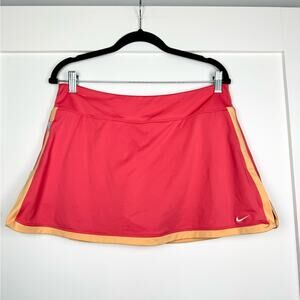 Nike Dry Fit Coral Orange Activewear Skort Size Large